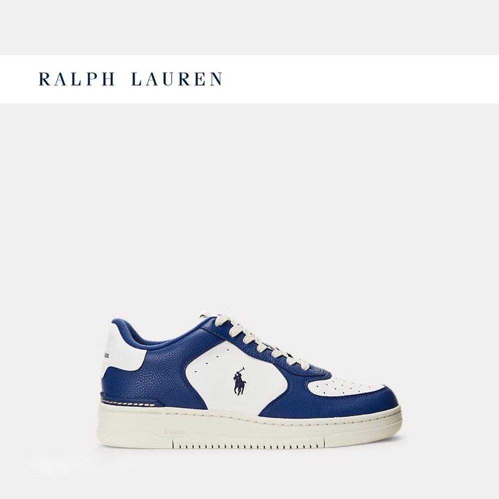 NWOB Polo Ralph Lauren Leather Masters Court Leather Sneaker